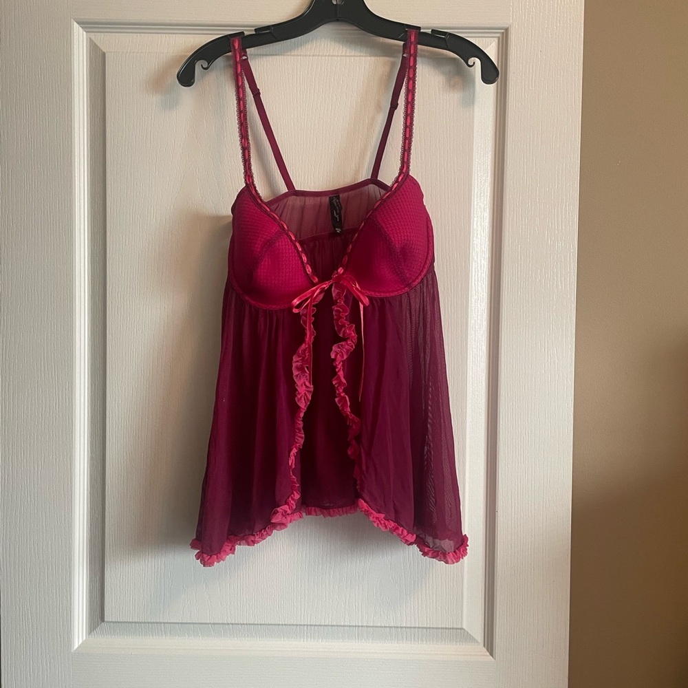 Victoria's Secret Deep Pink Chemise